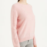 Chanyarn Women's 100% Merino Wool Luxury Soft Fall Winter Warm Crewneck Long Sleeve Brushed Fuzzy Pullover Sweater