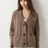30% Cashmere 70% Merino Wool Cardigan Sweater