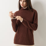 30% Cashmere 70% Merino Wool Turtle Neck Sweater
