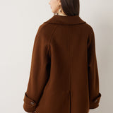 \100% Merino Wool Double Breasted Loose Coat