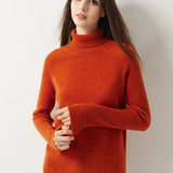 Maglione dolcevita 30% cashmere 70% lana merino