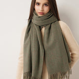 Women's Scarf 100% Merino Wool Knit Wrap Shawl
