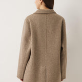 100% Merino Wool Double Breasted Pea Coat