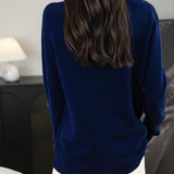 Chanyarn Women's 100% Merino Wool Seamless Sweater Mock Neck First-Line Ready to Wear Long Sleeve Knitted Pullover Tops