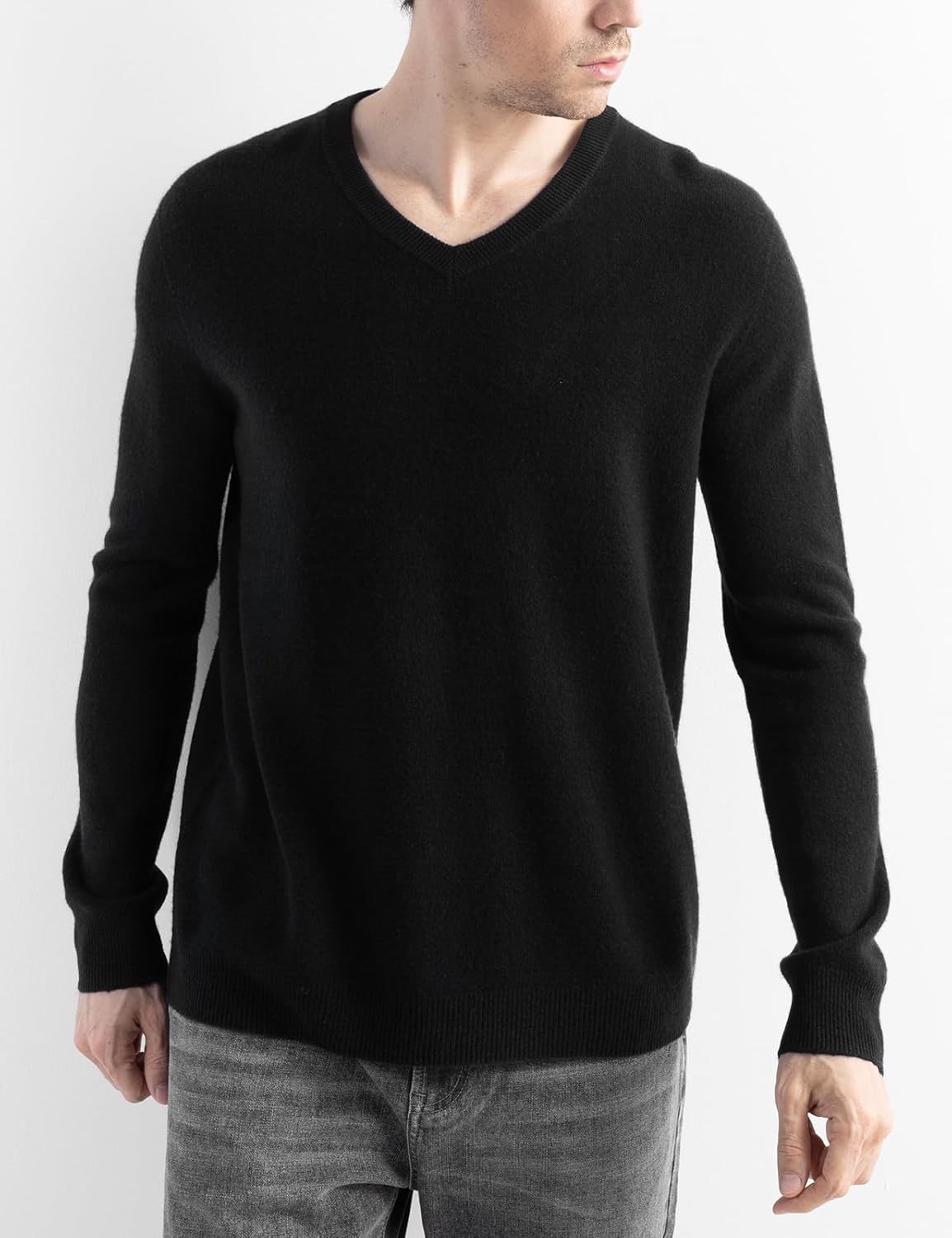 Australian Merino Wool V-Neck Sweater