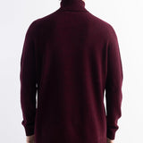 Herren 100% Merino Wollpullover 2025 Herbst Winter Erste Linie Ready to Tragen hoher Nacken Langarmern nahtloser Strickpullover