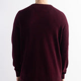 Men's 100% Merino Wool Sweater 2025 Fall Winter First-Line Ready to Wear Crew Neck Long Sleeve Seamless Knit Sweater