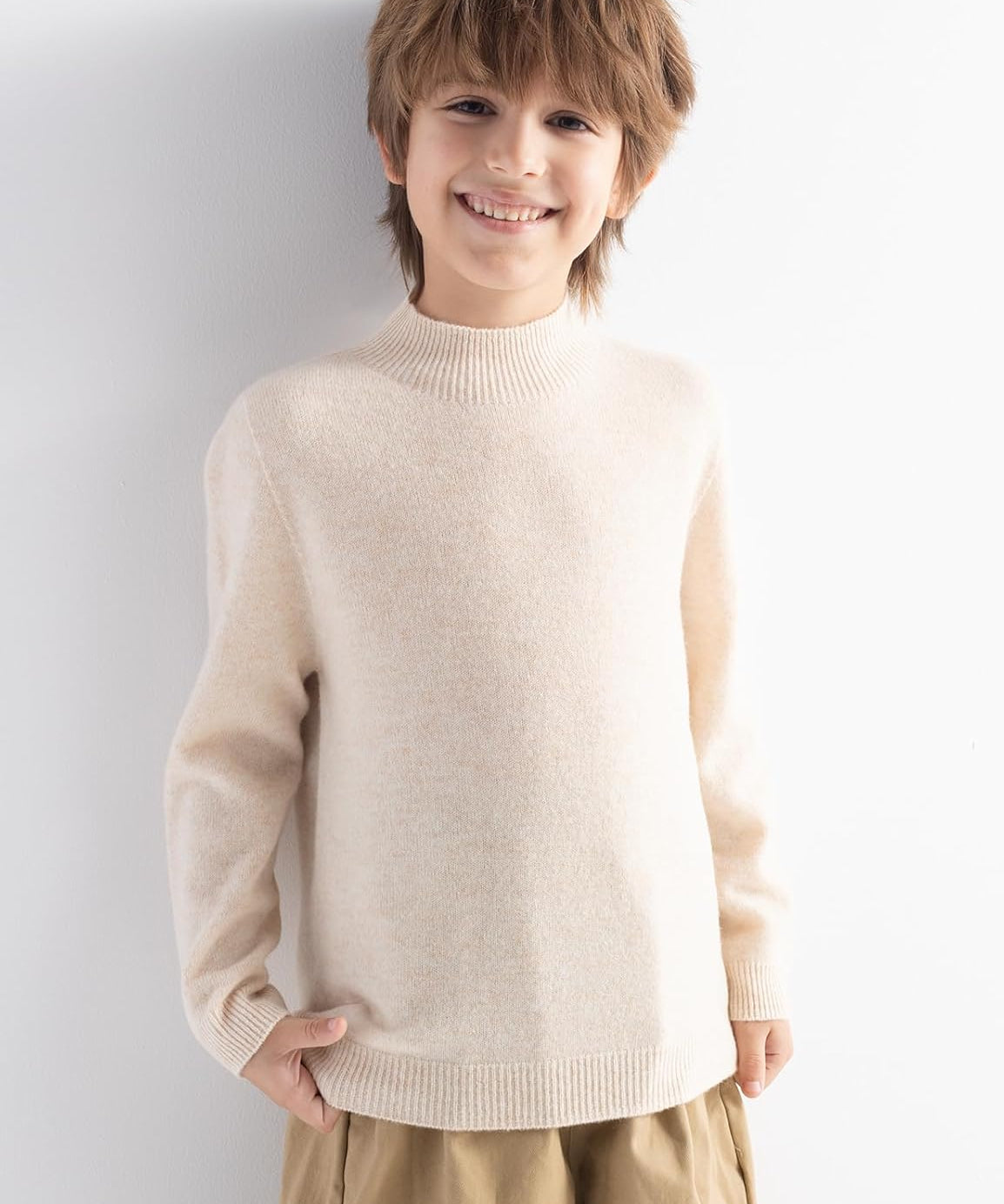 Boys' 100% Merino Wool Seamless Sweater