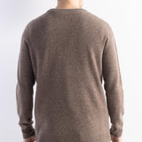 Men's 100% Merino Wool Sweater 2025 Fall Winter First-Line Ready to Wear Crew Neck Long Sleeve Seamless Knit Sweater