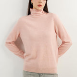 100% Pure Cashmere Women's Sweater Turtleneck Long Sleeve Warm Soft 2025 Fall Winter Knit Pullover