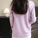 Chanyarn Women's100％メリノウールシームレスセータータートルネックファーストライン長いスリーブニットプルオーバートップを着用する準備ができています