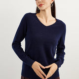Chanyarn 100% Pure Cashmere Women's Sweater V-Neck Long Sleeve 2025 Fall Winter Warm Soft Knit Pullover