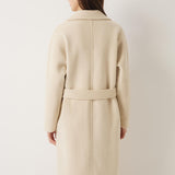 100% Merino Wool Fall Winter Long Pea Coat