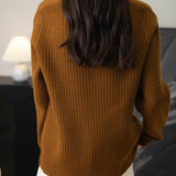 Chanyarn Pull de laine de mérinos de Chanyarn 2025 Automne d'hiver Casual Crewneck Long Sweater en tricot à manches longues à manches longues à manches longues