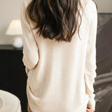 Chanyarn Women's 100% Merino Wool Seamless Sweater Mock Neck First-Line Ready to Wear Long Sleeve Knitted Pullover Tops