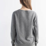 モンゴルのVネックニットカシミアカーディガン