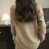 Chanyarn Women's 100% Merino Merino Wool Séter 2025 Otoño Invierno Solid Mock Cuella de manga larga Sweater Jumper