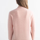 Women's 100% Pure Cashmere Sweater Mock Neck Long Sleeve Warm Leisure 2025 Fall Winter Knit Pullover