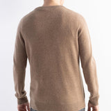 Men's 100% Merino Wool Sweater 2025 Fall Winter First-Line Ready to Wear Crew Neck Long Sleeve Seamless Knit Sweater