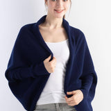 Women's Merino Wool Oversized Cardigan 2025 Fall Winter Open Front Batwing Sleeve Rib Knit Slouchy Cardigan Sweater
