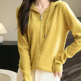 Cardigan de munición larga de manga larga de manga larga de lana 100% merino
