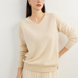 Chanyarn 100% Pure Cashmere Women's Sweater V-Neck Long Sleeve 2025 Fall Winter Warm Soft Knit Pullover