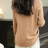 Chanyarn Women's Turtleneck 100% Merino Wool Sweater 2025 Fall Winter Classic Warm Soft Raglan Long Sleeve Knit Sweater