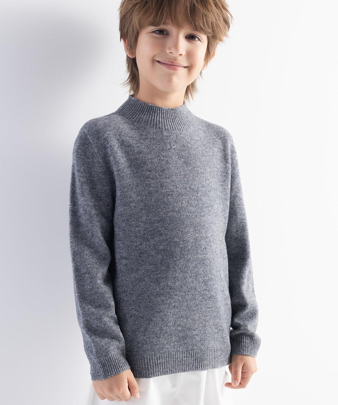 Boys' 100% Merino Wool Seamless Sweater