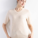 Frauen Merino Wollpullover 2025 Herbst Winter gegen Nacken Kurzarm Erstlinienanschluss bereit zum Tragen nahtloser Strickpullover