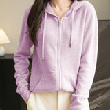 Cardigan de munición larga de manga larga de manga larga de lana 100% merino