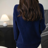 Chanyarn Women's 100% Merino Wool Crew Neck Sweater 2025 Fall Winter Casual Solid Long Sleeve Warm Soft Knitted Sweater