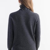 100% Pure Cashmere Women's Sweater Turtleneck Long Sleeve Warm Soft 2025 Fall Winter Knit Pullover