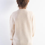 Boys 100% Merino Wool Sweater 2025 Fall Winter First-Line Ready to Wear Crewneck Long Sleeve Seamless Knit Sweater