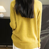 Chanyarn Women's Turtleneck 100% Merino Wool Sweater 2025 Fall Winter Classic Warm Soft Raglan Long Sleeve Knit Sweater