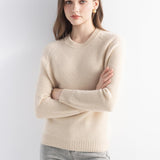 Mongolian Cashmere Crewneck Knit Sweater