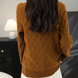 Chanyarn femenino suéter de lana 100% merino 2025 otoño invierno tortuga sólida de manga larga jersey de manga de manga larga