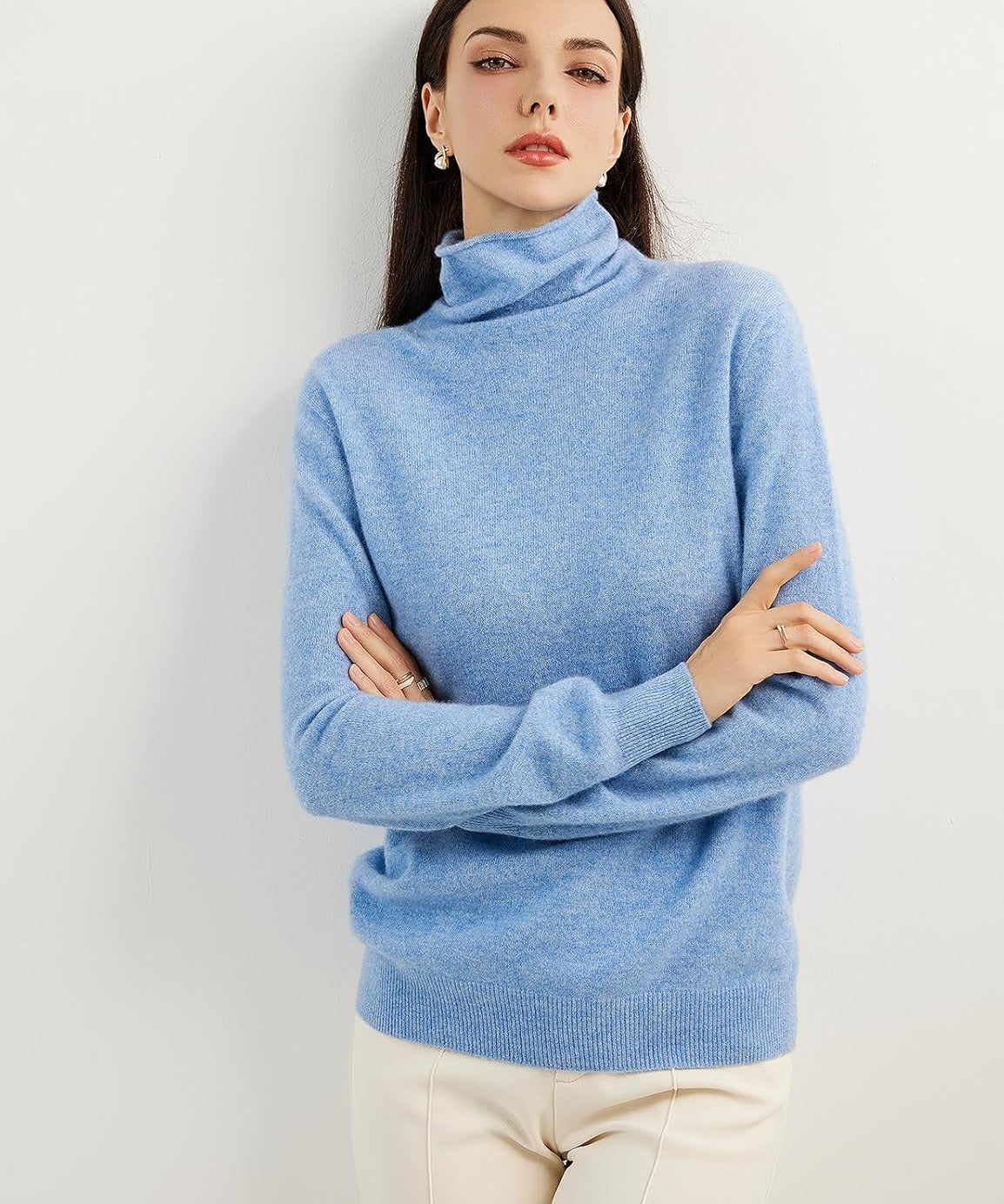Mongolian Cashmere Turtleneck Sweater