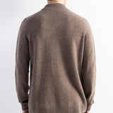 Men's 100% Merino Wool Sweater 2025 Fall Winter First-Line Ready to Wear Mock Neck Long Sleeve Seamless Knit Sweater