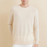 Chanyarn Men's 100% Merino Wool Sweater 2025 Fall Winter Casual Crewneck Warm Soft Long Sleeve Knitted Sweater