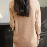 Chanyarn Women's100％メリノウールシームレスセータータートルネックファーストライン長いスリーブニットプルオーバートップを着用する準備ができています