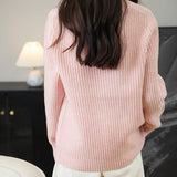 Chanyarn Pull de laine de mérinos de Chanyarn 2025 Automne d'hiver Casual Crewneck Long Sweater en tricot à manches longues à manches longues à manches longues