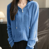 Cardigan de munición larga de manga larga de manga larga de lana 100% merino