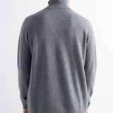 Herren 100% Merino Wollpullover 2025 Herbst Winter Erste Linie Ready to Tragen hoher Nacken Langarmern nahtloser Strickpullover