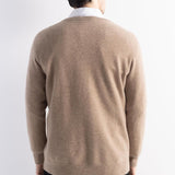 Herren 100% Merino Wollpullover 2025 Herbst Winter Erste Linie Ready to Tragen gegen Nacken Langschläfe nahtloser Strickpullover