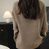 Chanyarn Pull de laine de mérinos de Chanyarn 2025 Automne d'hiver Casual Crewneck Long Sweater en tricot à manches longues à manches longues à manches longues