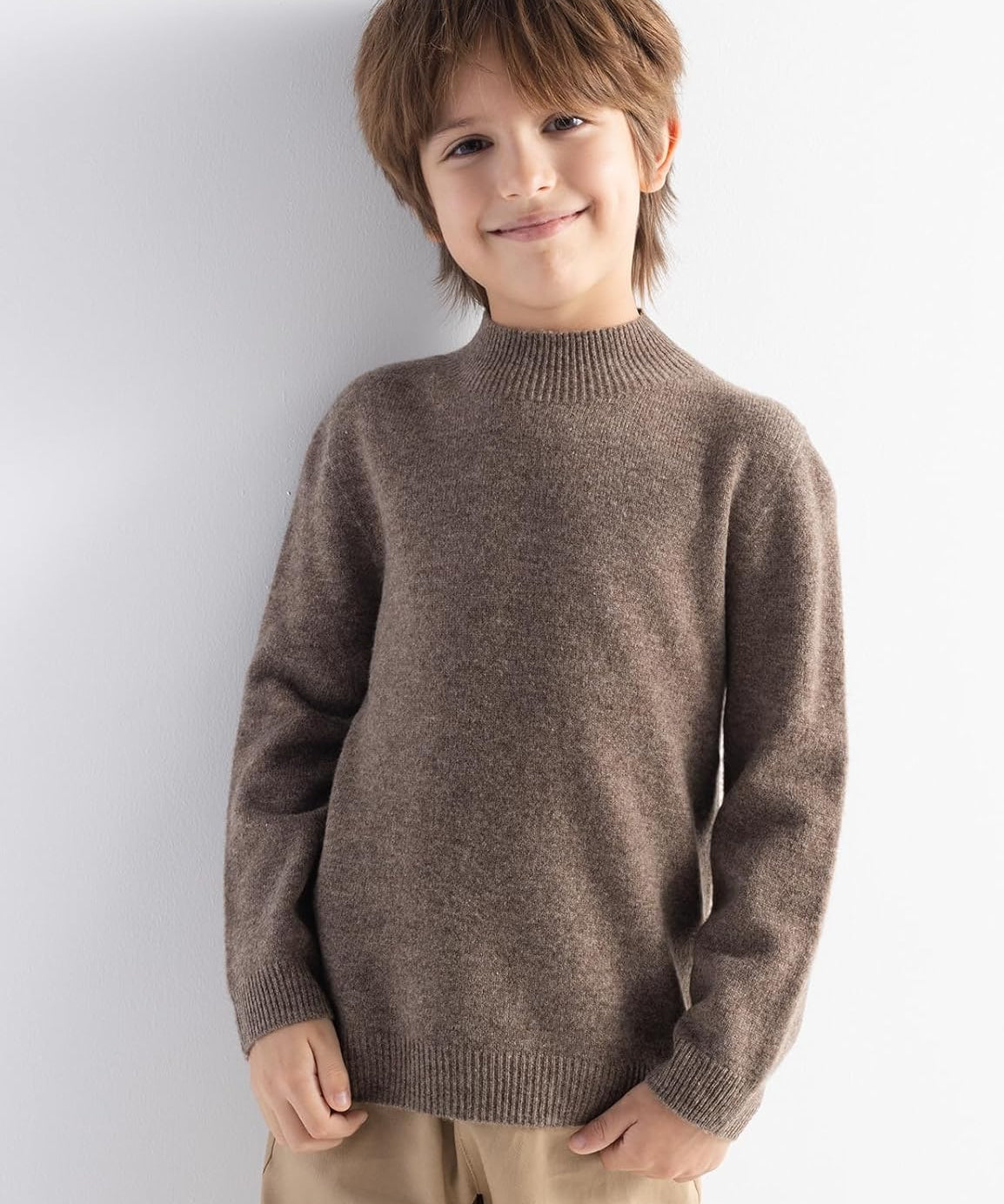 Boys' 100% Merino Wool Seamless Sweater
