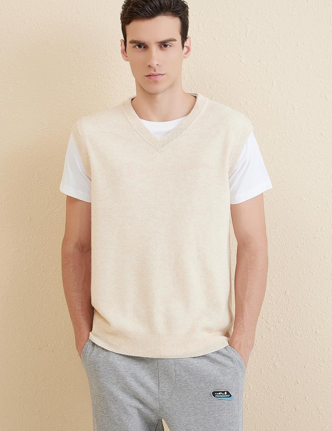 Australian Merino Wool V-Neck Sweater Vest