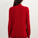 100% Pure Cashmere Women's Sweater Mock Neck Long Sleeve Warm Soft 2025 Fall Winter Knit Pullover