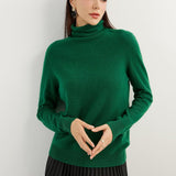 100% Pure Cashmere Women's Sweater Turtleneck Long Sleeve Warm Soft 2025 Fall Winter Knit Pullover