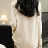 Chanyarn Women's Turtleneck 100% Merino Wool Sweater 2025 Fall Winter Classic Warm Soft Raglan Long Sleeve Knit Sweater